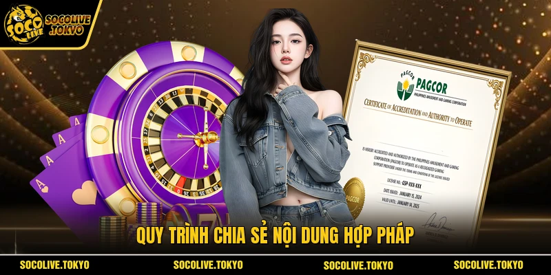 Quy trình chia sẻ nội dung hợp pháp
